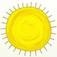 drawing of yellow snow