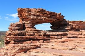 landscape of rock formations in Western Australia