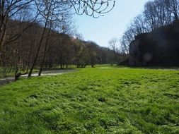 spring park at River, germany, Lautertal