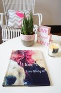 Photo Book on a table