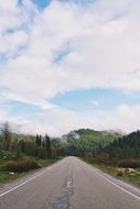mountain highway in the countryside