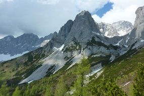 Mountain Peak Snow Spring High