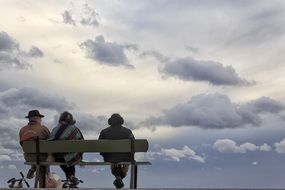 bench on the beautiful coast