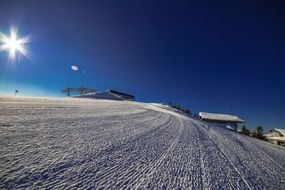 white ski slope in Salzburg