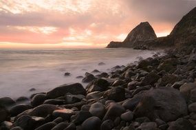 mystical sea coast in california