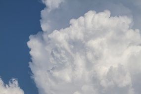 fluffy white huge clouds