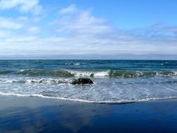 panorama view of beach on Vancouver Island, Canada