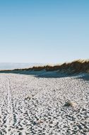deserted sandy beach