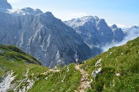 panorama of mountain landscape with rocks