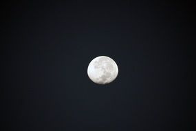 Photo of bright full moon