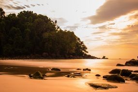 Sea Wave Sunset, Thailand