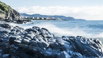 rocky coast in nerja