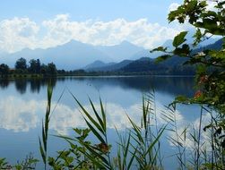 idyllic landscape of the lake Weissensee