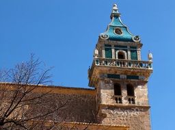 Bell Tower on Church in mallorca