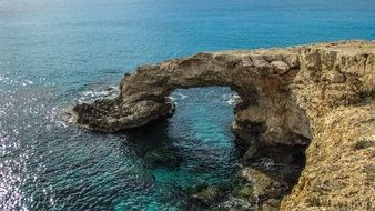 Ayia Napa natural arch on Cyprus