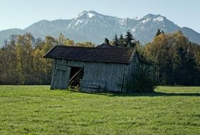 old mountain hut