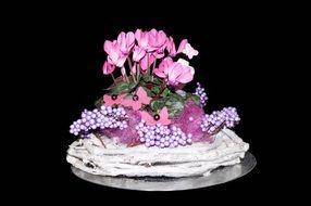 home decorations with pink flowers