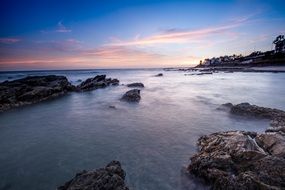 pink sunset over the Costa del Sol