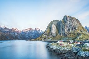 picturesque panorama of the Lofoten islands in Norway