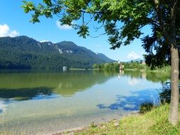 lake Weissensee in summertime