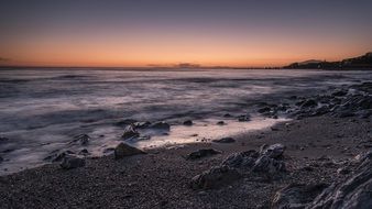 peaceful sunset in Calahonda