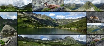 Landscape of Tatry Mountains in Poland