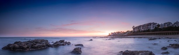 horizon at sunset on the Costa del Sol