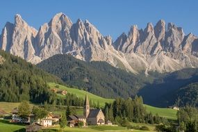 nice Dolomites Mountains