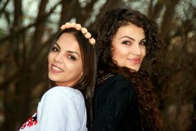 Friendship between beauty girls
