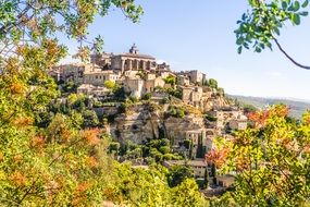 panoramic view of the Luberon massif