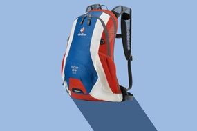 multi-colored sports backpack