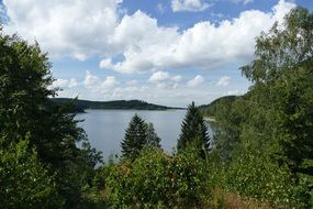 Panorama of the Granetal Valley on a sunny day