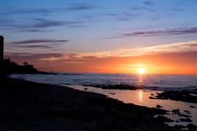 peaceful sunset in Andalusia