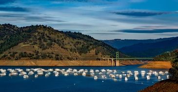 Lake Oroville Ships, California