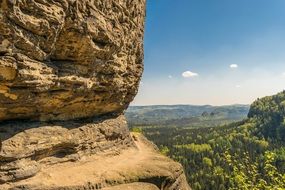 sandstone mountains in saxony
