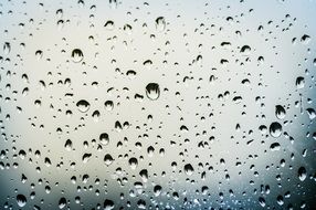 raindrops on window pane