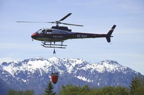 rescue helicopter in Austria