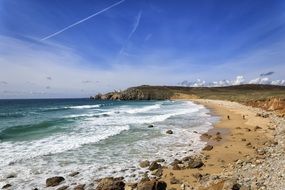 Brittany seaside Landscape on a sunny day
