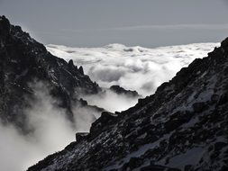 clouds on the Tatra mountains, Slovakia