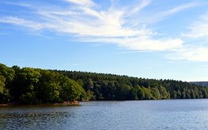 lake in summer sunny day