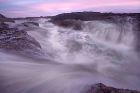 the picturesque landscape of the sea coast