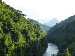 incredibly handsome Laos River Landscape