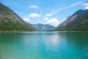 Landscape of the plansee lake