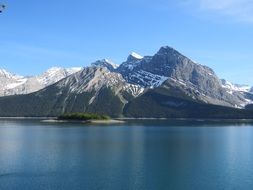 scenic upper kananaskis lake in Canada