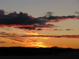 Sunset Waring Mountains