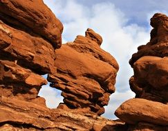 Red rocks in the Garden of the Gods in Colorado