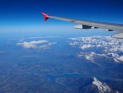 aerial view of the mountains