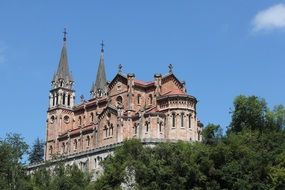 behind the trees church in spain