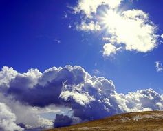 Backlight Clouds Time