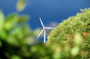 distant view of a wind turbine